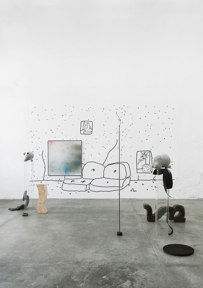 Ute Mller, Installation view, Galleria Collicaligreggi Catania
