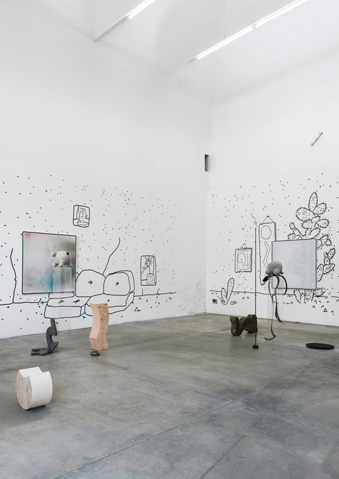 Ute Mller, Installation view, Galleria Collicaligreggi Catania